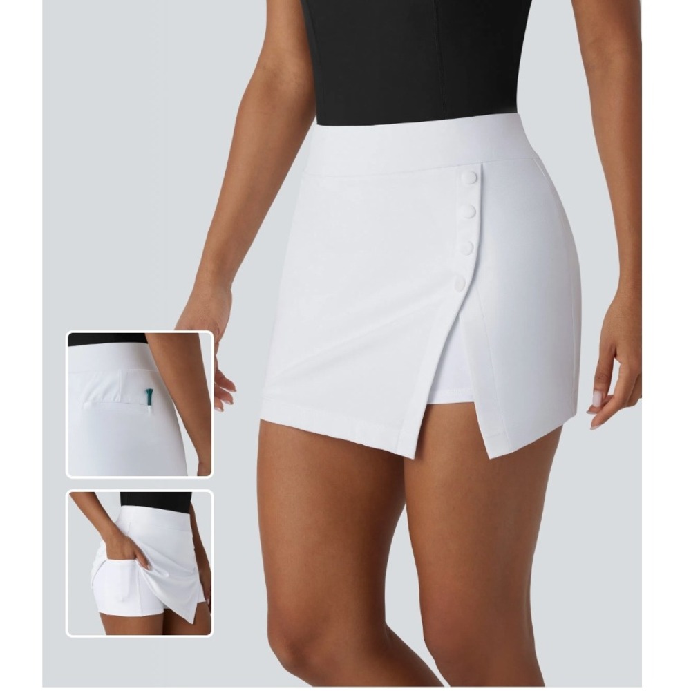 Halara High Waisted Decorative 2-in-1 Pocket Mini Golf Skirt UPF40+ NWT XL